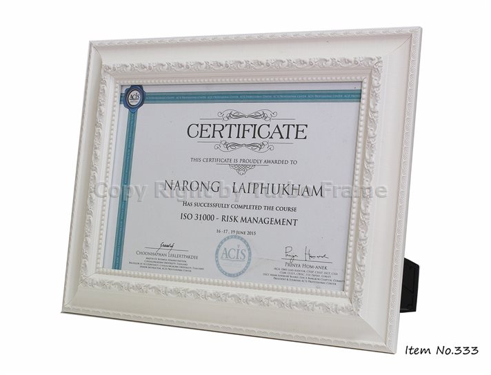 กรอบรูปสีขาวขนาดA-4  